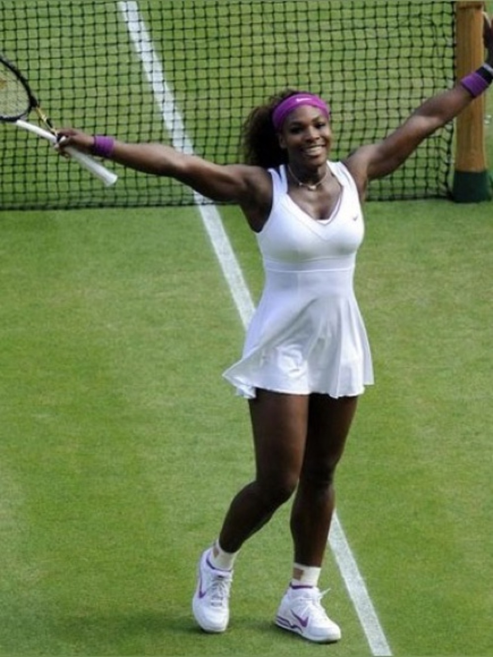 Nike Dri-Fit Tennis Dress White Polyester Spandex Athletic Sport Dress Medium